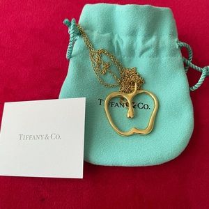 Tiffany&Co apple gold necklace